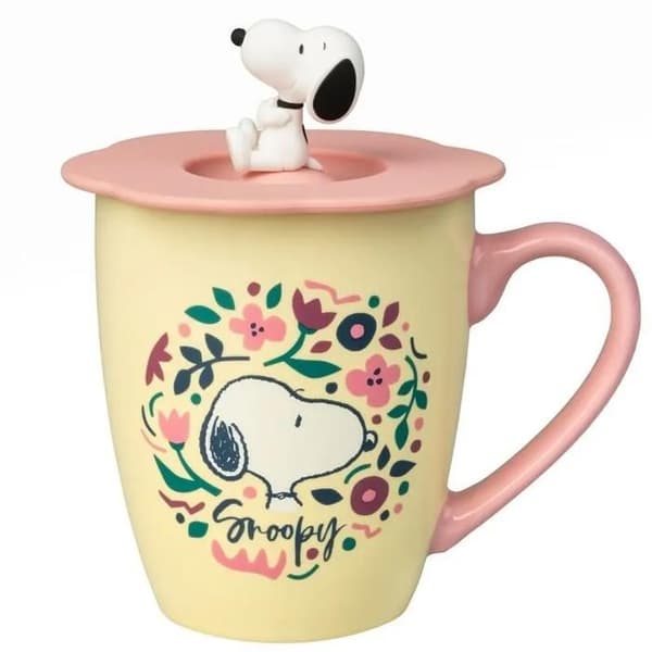 Mugg med lock Erik Snoopy Premium