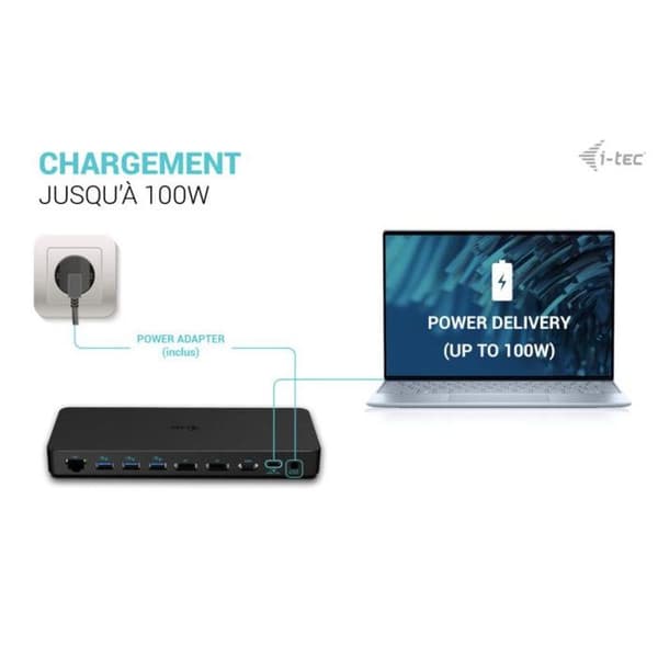 I-TEC USB-C Trippel 4K Skärm