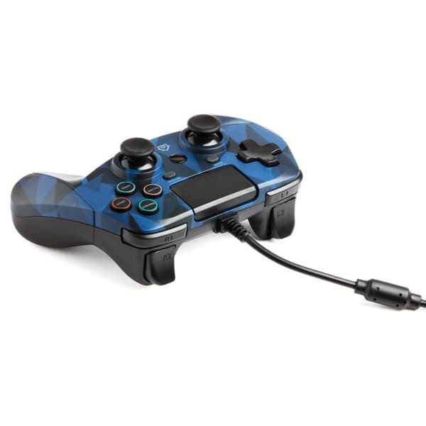Trådbunden handkontroll Pad 4S CAMO snakebyte för PS4 3 meter blå