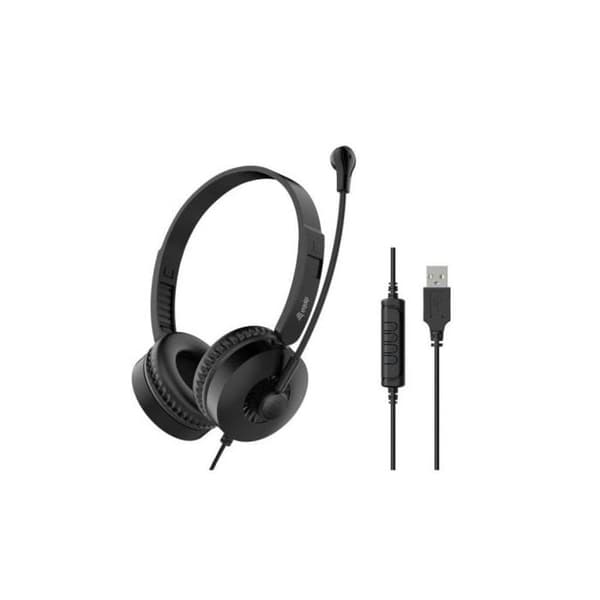 Utrusta 245301 USB-hörlurar med mikrofon