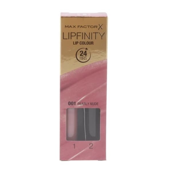 Läppstift - Max Factor - Lipfinity - 001 Pearly Nude - Långvarig - Vattentät