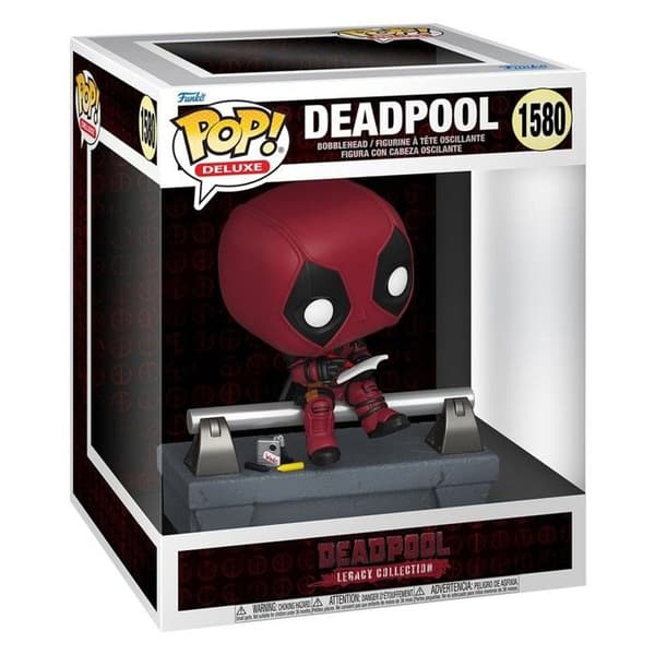 Funko - Marvel - Figurine POP! Deluxe Deadpool på bron 9 cm