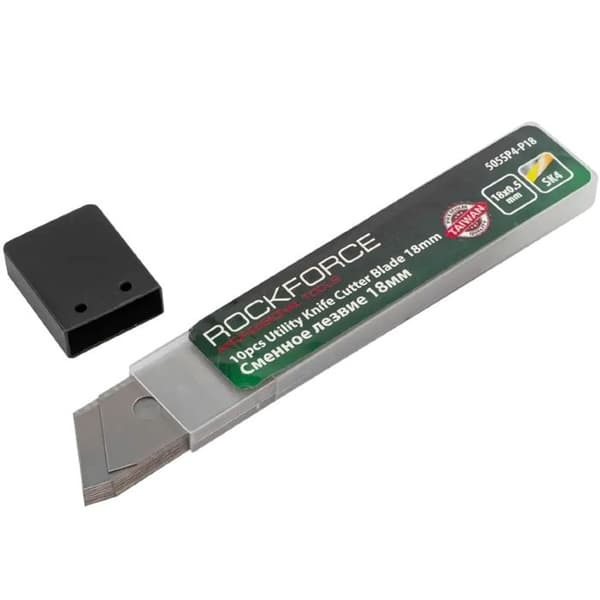 Bytbara segmenterade blad - Rockforce - 18 mm - 10 stycken - Kolstål - Segmenterade och brytbara