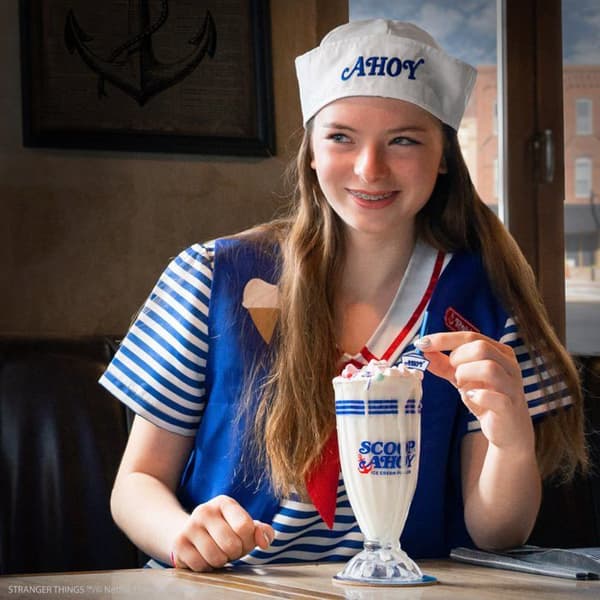 Set Glas för Milkshake Scoops Ahoy - Stranger Things