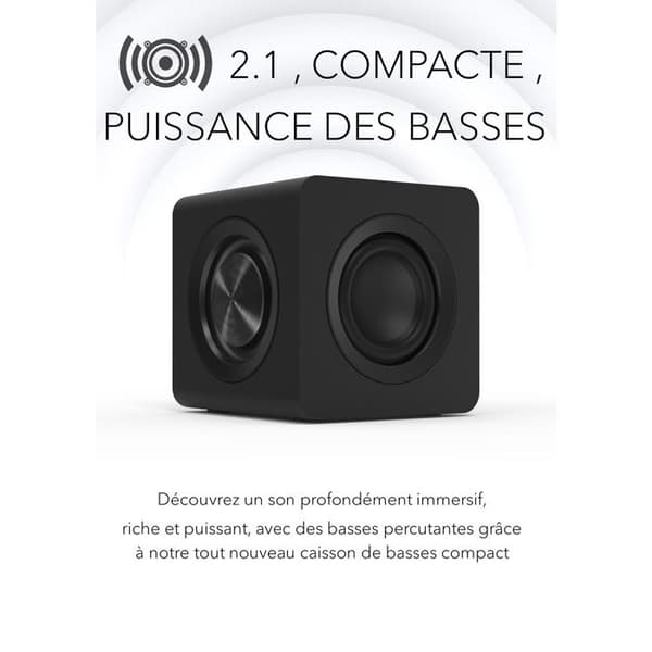 Creative Pebble X Plus 2.1 Högtalare Svart