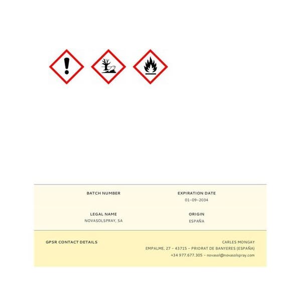 Permanent självhäftande spray