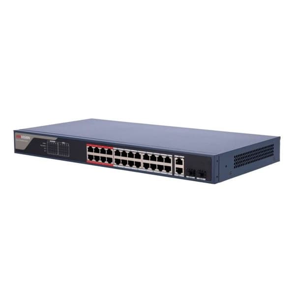 Switch Hikvision 24 portar PoE 10/100 Mbps – DS-3E1326P-EI(B)
