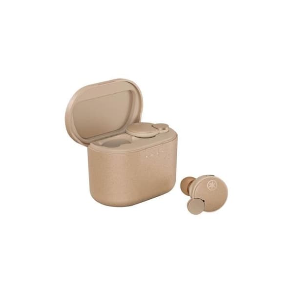Yamaha TW-E7B Beige — True Wireless Bluetooth (TWS) hörlurar för musik och samtal