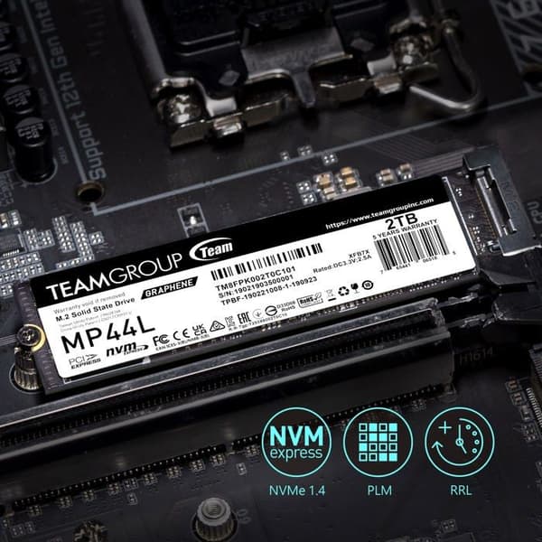 SSD-hårddisk - TEAM GROUP - MP44L - 1 To - PCIe 4.0 x4 - M.2