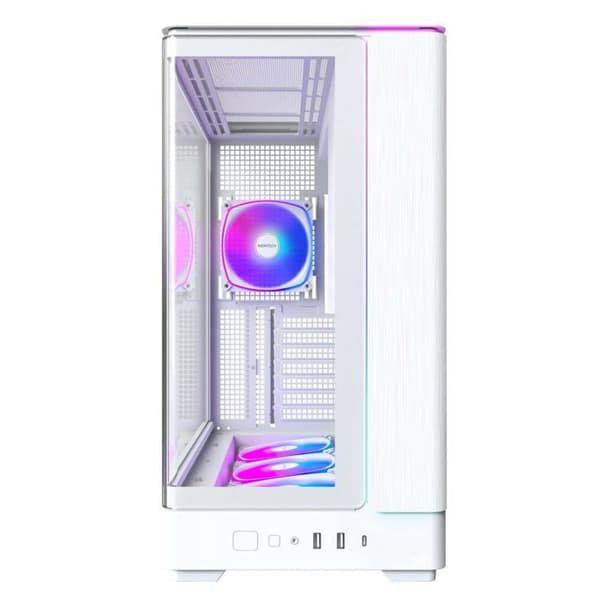 PC-chassi - MONTECH - King 45 Pro White - Vit - Stål & härdat glas - ATX/mATX/mini-ITX