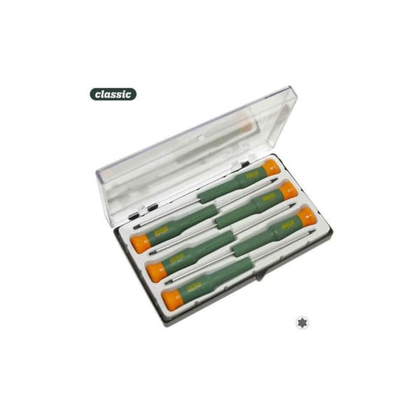 Set med 6 precision Torx skruvmejslar Djmt Mota