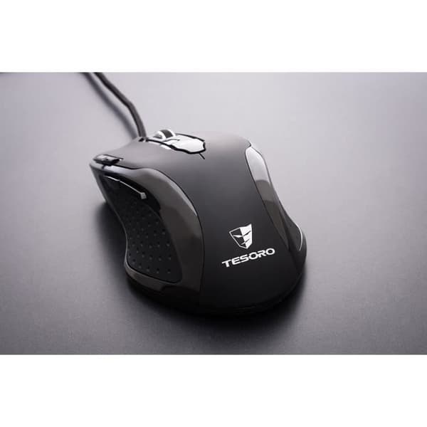 Tesoro Shrike H2L Gaming Mouse - 5600 dpi lasersensor - Silvergrå