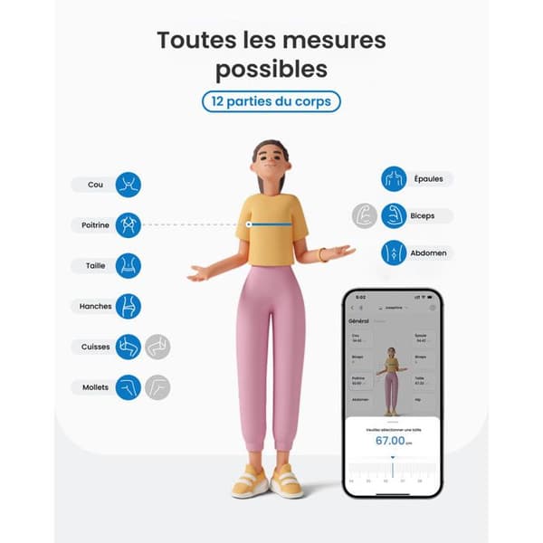 RENPHO - Smart+ kroppsmätare - Bluetooth