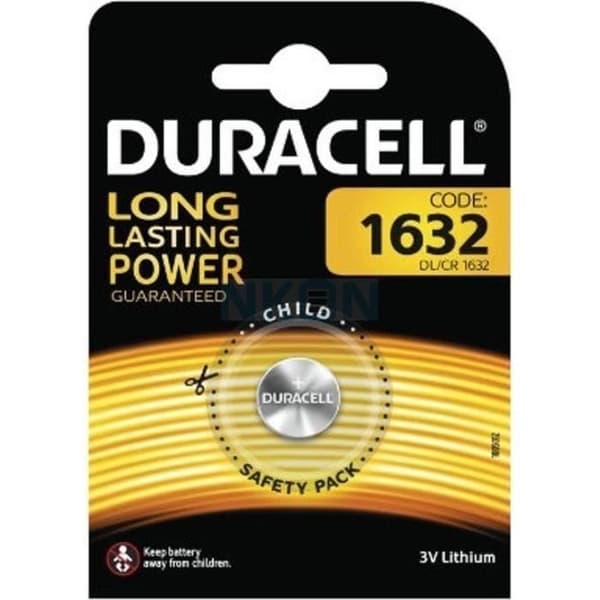 Duracell 1 CR1632 litium 3 volt batteri