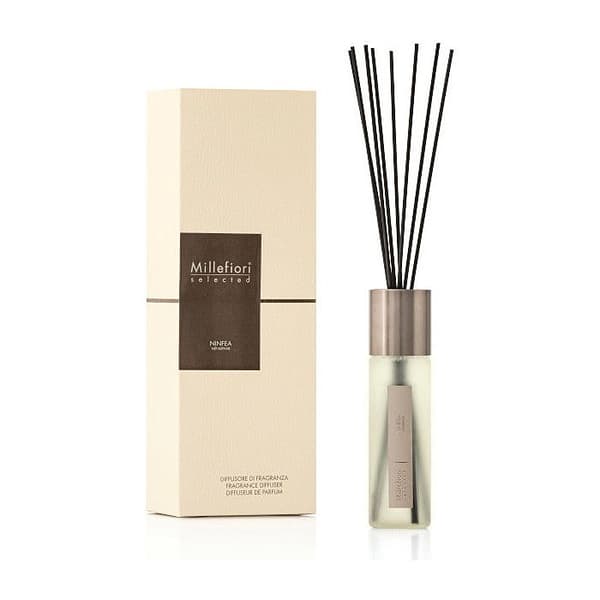 MILLEFIORI DIFFUSOR MED STICKOR SELECTED 100ML NINFEA HEMMA DOFT INTERNER