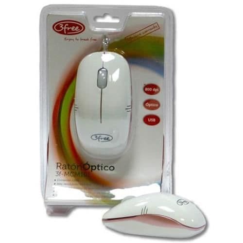 3free 3F-MCM101-WP, Optik, USB, 800 DPI, 60 g