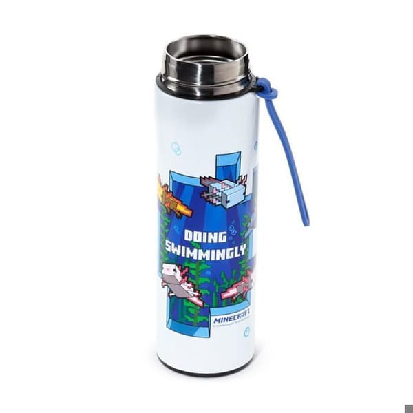 Bouteille Puckator Minecraft Axolotl termos