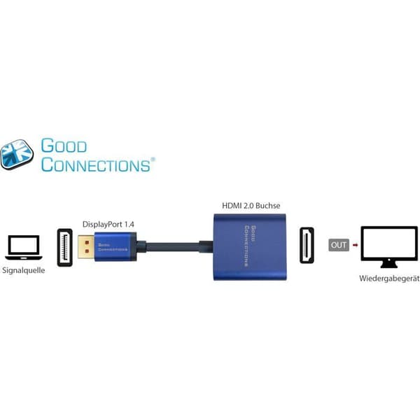Ljud-video-adapter Good connections - DP-AD07