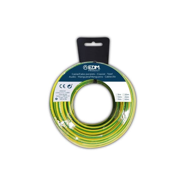 Elastisk 6mm Tvåfärgad Elektrisk Tråd Utan Halogen 10m