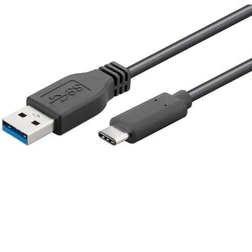 USB-kabel - MICRO CONNECT - USB3.2CA05 - 0,5 m - USB A - USB C - Svart