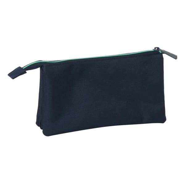 Skolväskor barn - safta - 22x3x12 cm - Mörk marinblå - Hållbar polyester - 3 fack