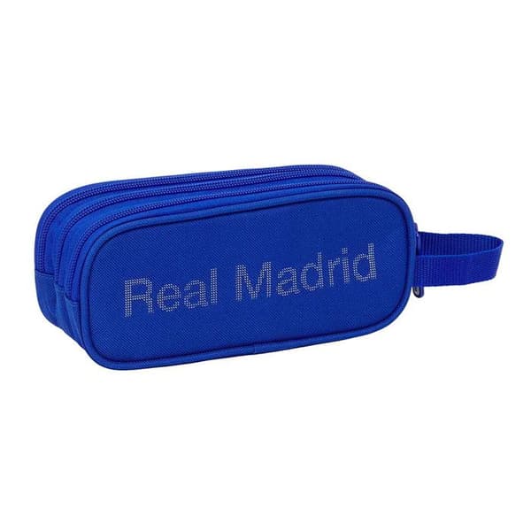 Rektangulär pennfodral Real Madrid Blå 21 CM - 3 fack