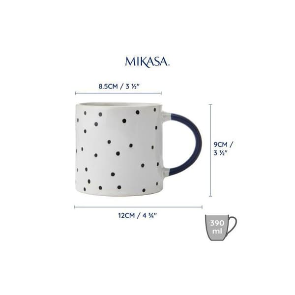 Mikasa grytmugg | 390 ml | Prickig mönster