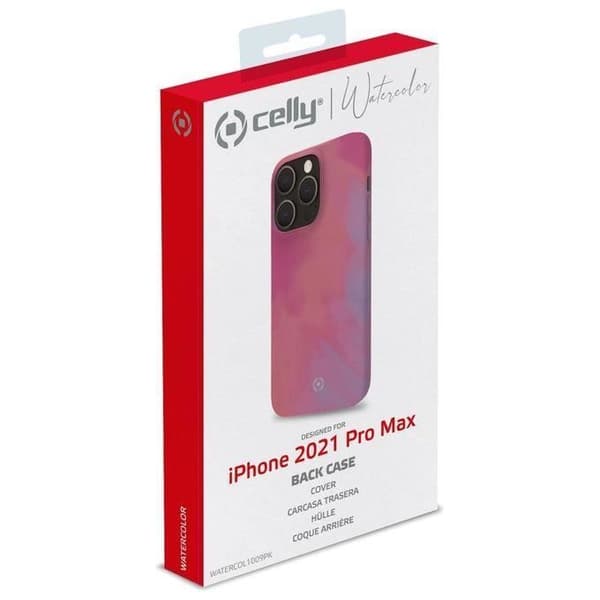 Celly Cover iPhone 13 Pro Max Akvarell Ros