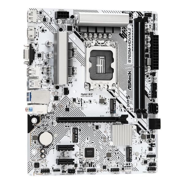 Moderkort Micro ATX - ASROCK - B760M-HDV/M.2 - DDR5 - M.2 PCIe 4.0 - USB 3.0