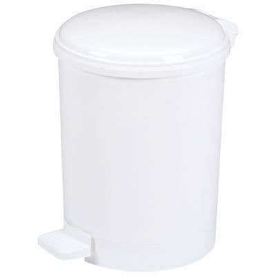 Vit plastpedalhink med 20l hink