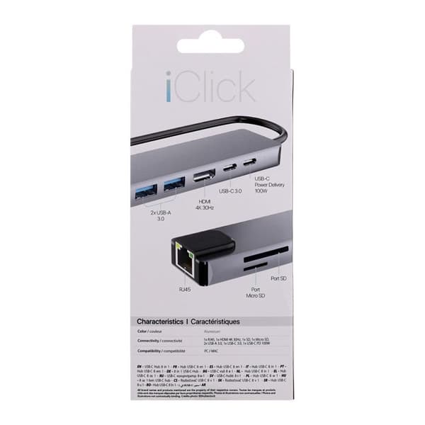 T'nB - USB-C Hub 8 i 1 - iClick