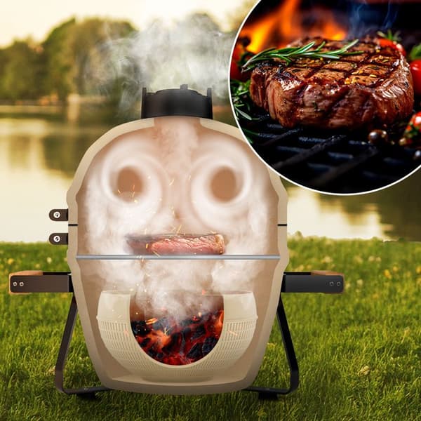 Keramisk Grill - Cecotec - DragonFire 3200 - Tål 1000°C - Diameter 60cm - Inbyggd Termometer