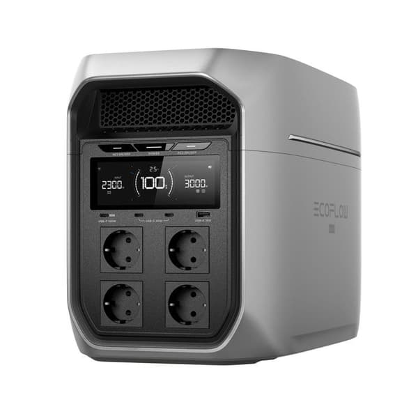 Bärbar energistation - ECOFLOW - DELTA 3 MAX PLUS - Litiumbatteri - Hög kapacitet