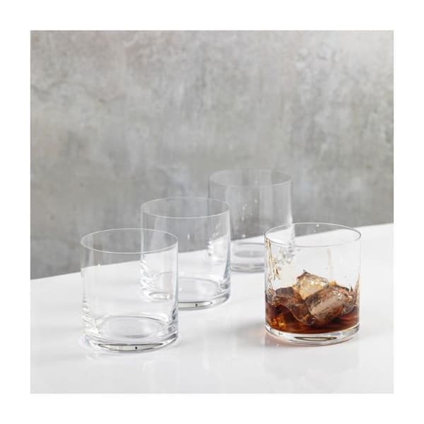 Set med 4 Mikasa Julie Double Old Fashioned dricksglas.