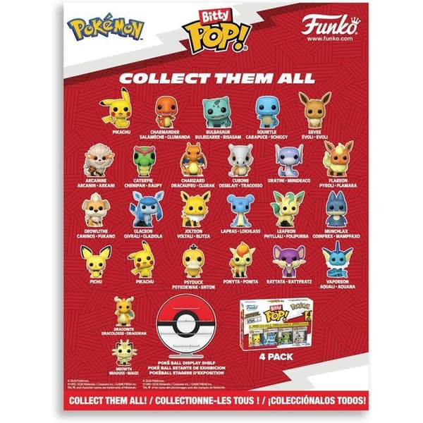 Funko Bitty Pop! - Pokémon - Adventskalender 24 dagars överraskningar före jul Mini samlarfigurer