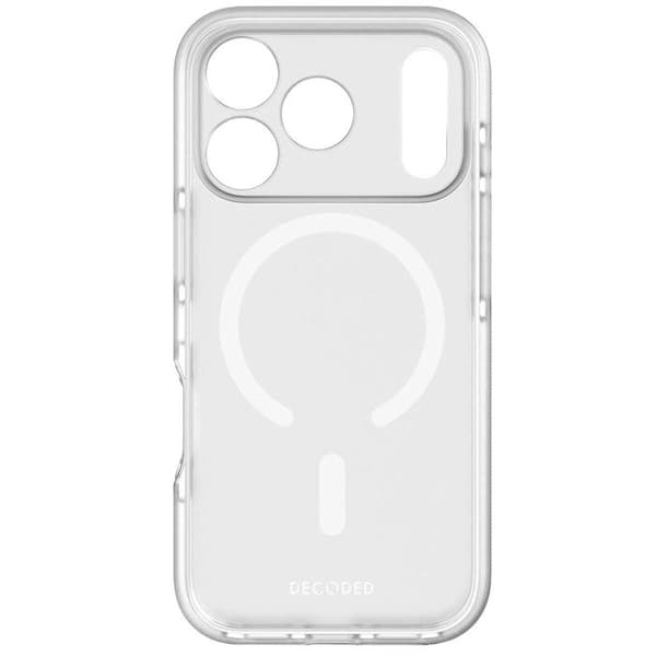MagSafe-skal - DECODED - iPhone 17 Pro Max - Transparent - Stötsäker - DropTec