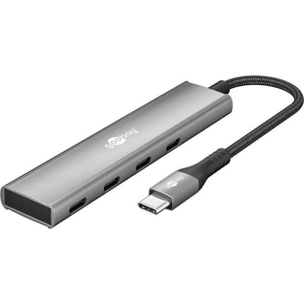 Slim 4-Port Hub USB, USB-C till USB-C