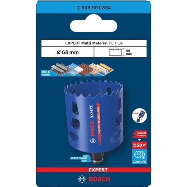 Borrkrona expert karbid multimat D68mm - BOSCH - 2608901894