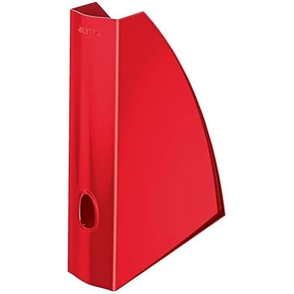 Tidningsställ A4 - LEITZ - WOW - Plast Röd - Modern Design - Ergonomisk