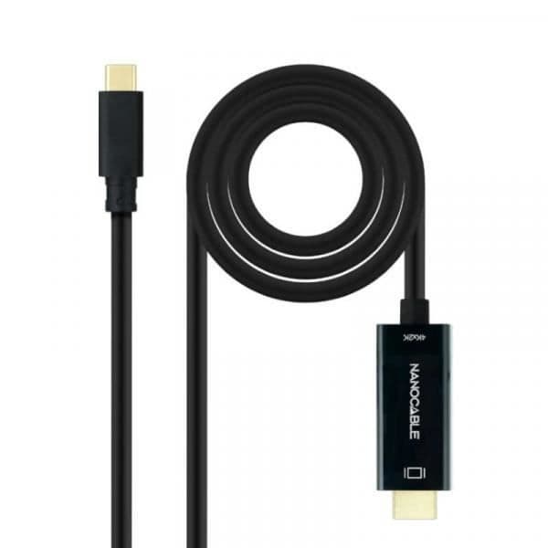 Videokabel - Nanocable - 10.15.5132 - 1,8 m - USB Typ C - HDMI Typ A