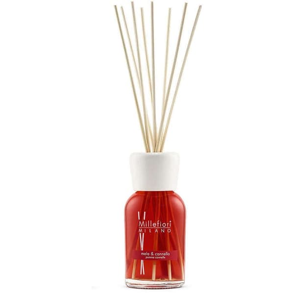 Diffusör av doft - MILLEFIORI - Äpple - Kanel - 100 ml - Röd
