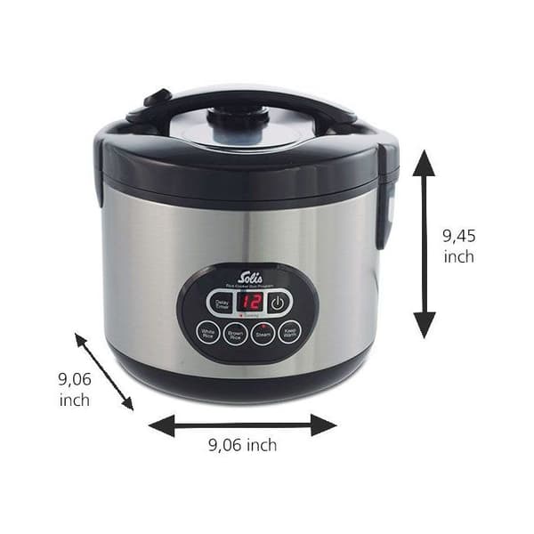 Multifunktionell riskokare - SOLIS - Rice Cooker Duo Programm - 1,2L - ångkokning - timer