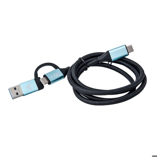 USB-C till USB-C-kabel + USB-A-adapter - I-TEC - 100 W - 4K