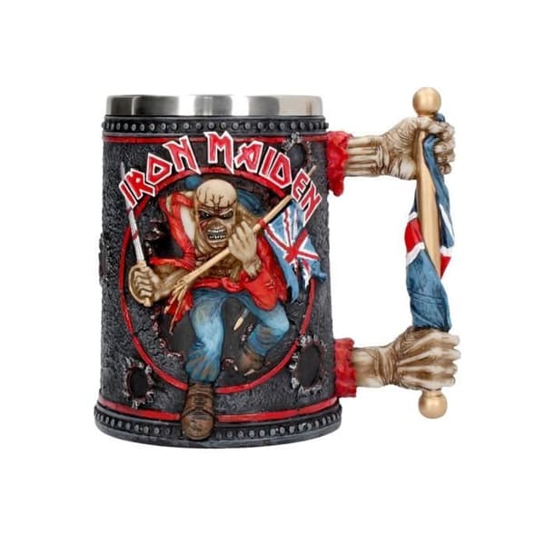 Verre - IRON MAIDEN - Eddie - Cylindrisk - Grå - Diskmaskin säker