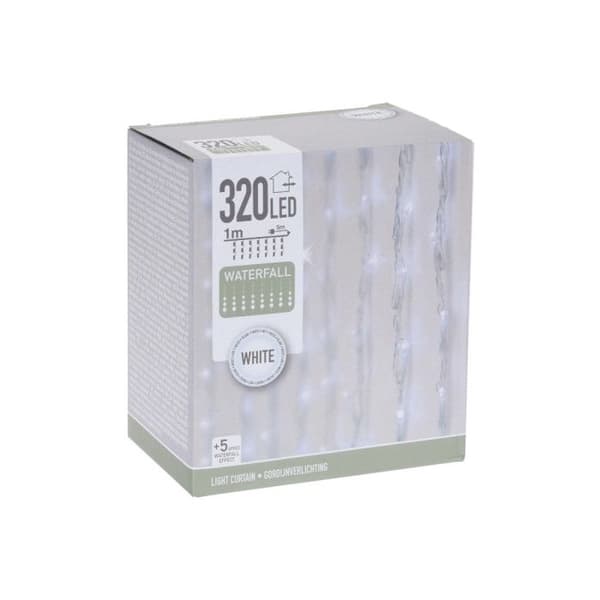Home & Styling Julbelysning Cascade 220 leds 1 meter vit