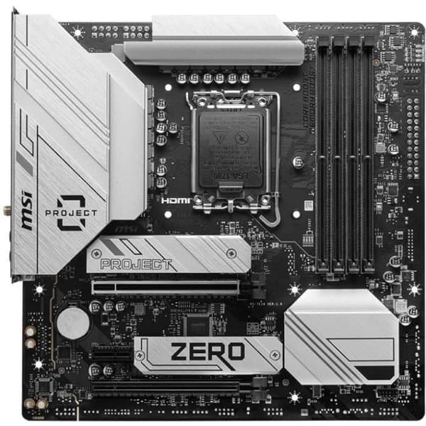 Moderkort - MSI - B760M Ptoject Zero Intel B760 LGA 1700 micro ATX