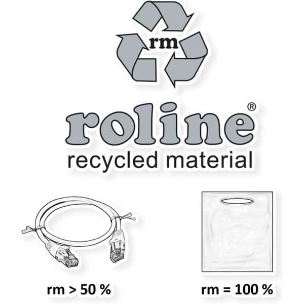 HDMI-kabel - ROLINE - RM 8K - Ultra HD 1m - Stöder 3D - Inbyggd Ethernet