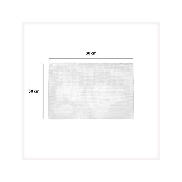 Badrug 50x80cm "Colorama" vit - 5five