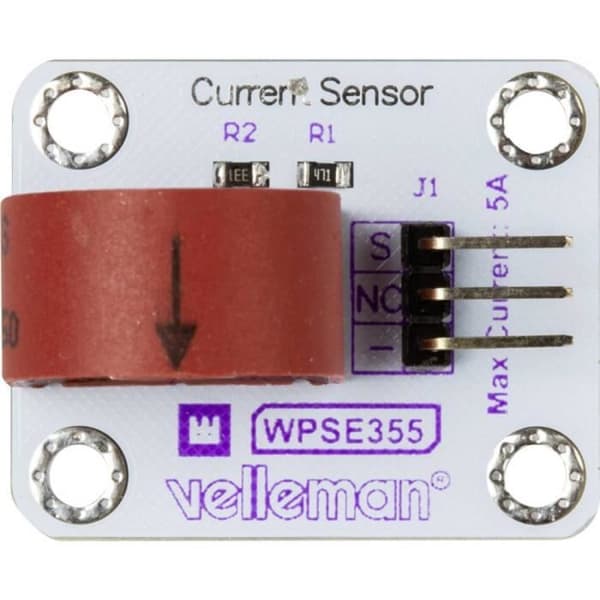 Whadda WPSE355 Development Board - Kontaktlös AC-strömmätning upp till 5A