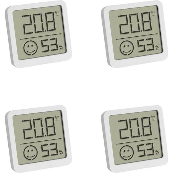TFA Dostmann 4-pack Termo-hygrometer vit 30.5053.02.04